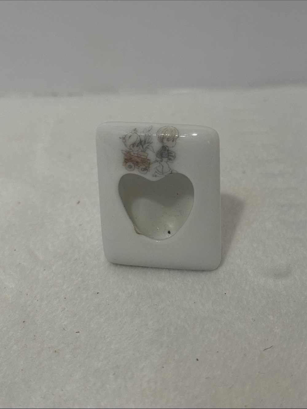 1989 precious moments miniature photo frame doll house accessory